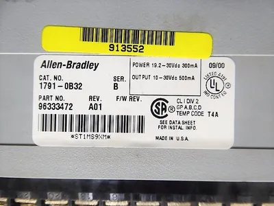 Allen Bradley 1791-0B32 Block I/O Module Ser. B Rev. A01 Used
