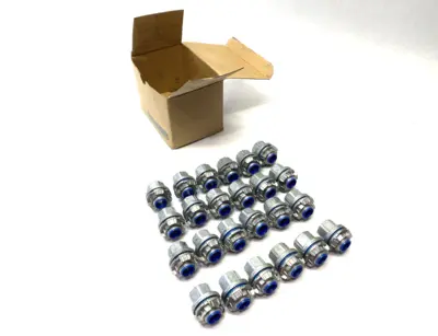 New | in-Stock Thomas & Betts Aluminum Hub Connector, Insulated Throat 1/2" BOX OF 24 Electrical Fittings Michigan US | Maverick Industrial Sales #1397647