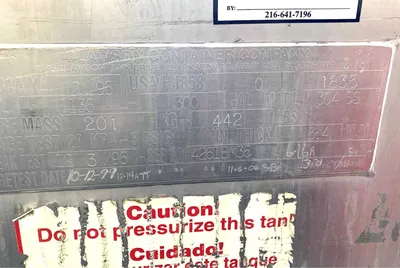 CLAWSON TANK 300 Gallon Stainless Steel Liquid Tote TANKS / KETTLES | EcReCon Inc (4)