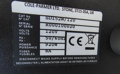 New | in-Stock COLE-PARMER _UNKNOWN_ Temperature Control and Mixing Instruments California US | Biotech Equipment Sales #1464621