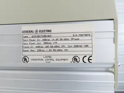 General Electric DV-300 DC Drive 480VAC 3Ph Input 580VDC Output
