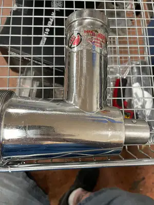 Used Falcon Restaurant Supply Used Commercial Meat Grinder Housing Assembly with Bushing Grinder Plates and Knifes Illinois US | Falcon Restaurant Supply #1376006