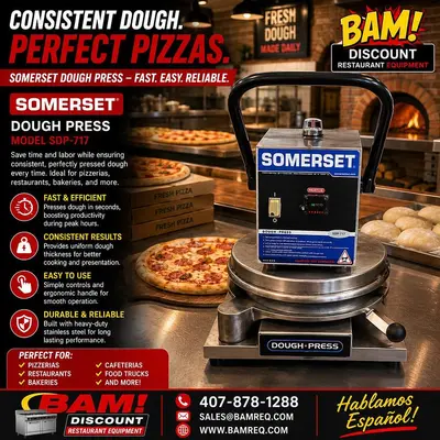 Used SOMERSET SDP-747 Dough Sheeters & Presses Florida US | BAM Discount Restaurant Equipment #1230760