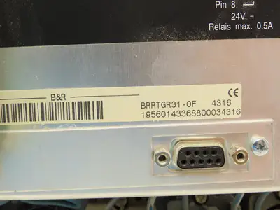 B&R Automation BRRTGR31 Control Pannel Display Screen 7 Start/Stop Switches