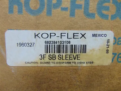 Kop-Flex 3B SB SLEEVE Coupling Sleeve 1960327 New NIB