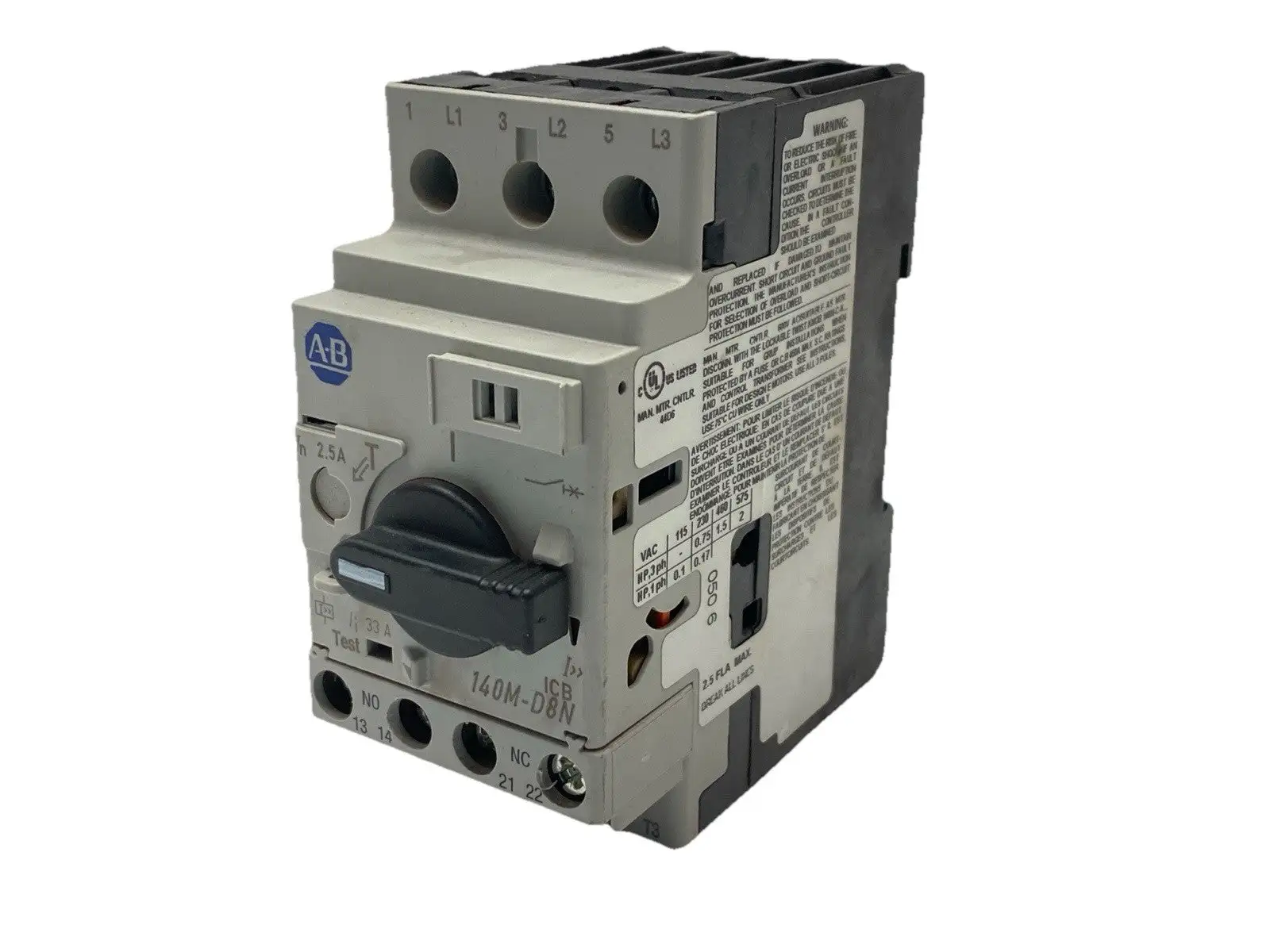 USED ALLEN BRADLEY 140M-D8N-B25