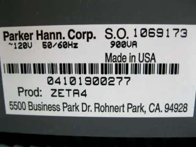 NEW Parker Hannafin Zeta4