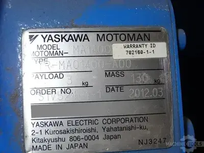 USED 2012 YASKAWA MOTOMAN MA1400