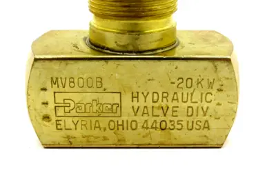 NEW PARKER MV800B BRASS METERING VALVE 2000PSI 138 BAR MAX 15GPM 57LPM