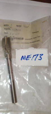 VINTAGE CALFORNIA AIRCRAFT TOOL CA4014 C  BORE 7/16" X1/8"P HHS
