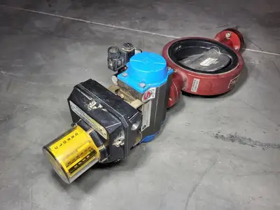 6" Butterfly Valve 4216, w/ Actuator DA75, Monitor FSYB-5T20