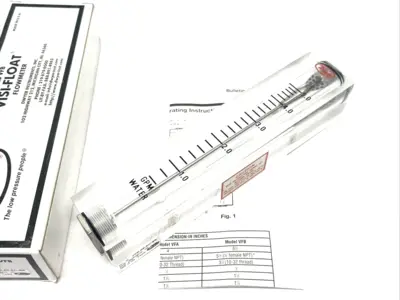 New | in-Stock Dwyer VISI-FLOAT Flowmeter VFB,0.6-5 GPM Water,4-in. Scale Flowmeters Michigan US | Maverick Industrial Sales #1419238