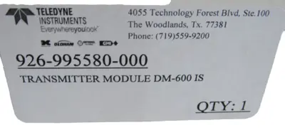 NEW TELEDYNE INSTRUMENTS DM-600 IS TRANSMITTER MODULE DM600IS