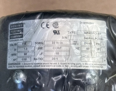 New | in-Stock Bodine 34R4BFCI-5R Motors (misc) Indiana US | J&J Industrial Supply #1539960
