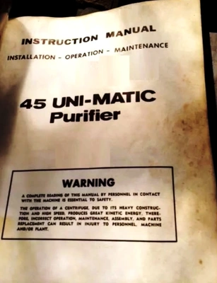 De Laval Unimatic model 45-03 oil purifier skid.