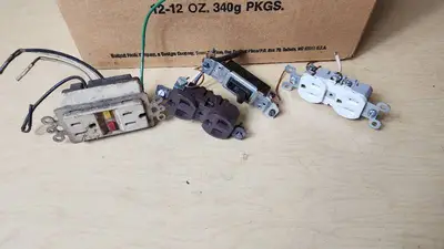 Used Electrical Outlets and Switches Lot