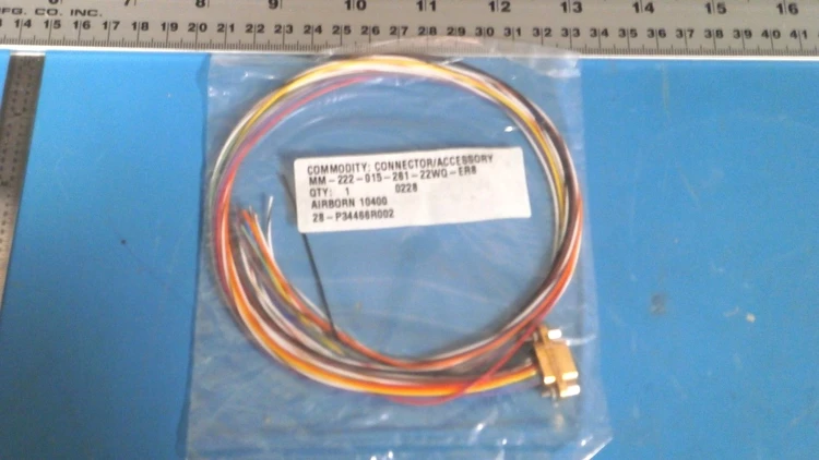 New | in-Stock AIRBORN CONNECTOR / ACCESSORY MM-222-015-261 Miscellaneous Equipment (Electrical & Power) Arizona US | ASSET CONVERSION SPECIALISTS, INC. #306088