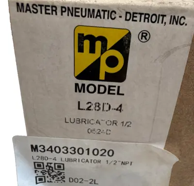 NEW MASTER PNEUMATIC L28D-4 LUBRICATOR 1/2 L28D4