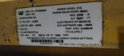 New | in-Stock 2007 CATERPILLAR C15 Diesel Engines Georgia US | Atlanta Truck Equipment #1297628