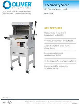 _UNKNOWN_ 777-N Bread / Bun Slicing | Harvest Equipment and Fabrication Inc (2)