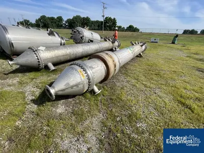 USED Buffalo Technologies 1,675 Sq Ft Buffalo Technologies Heat Exchanger, 304L S/S, 105/105#