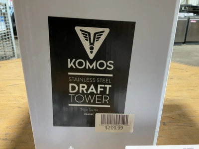 Used KOMOS KG408C STAINLESS STEEL DRAFT TOWER TRIPLE TAP KIT Beer Equipment Michigan US | Miedema Asset Management Group #1761551