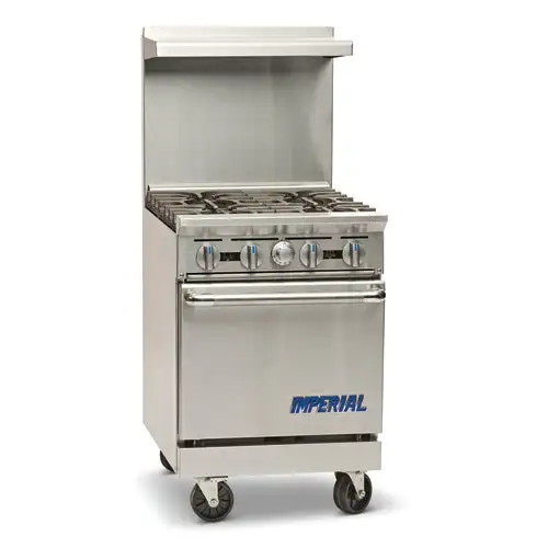 Imperial IR-4 Commercial 4-Burner Range, Natural Gas