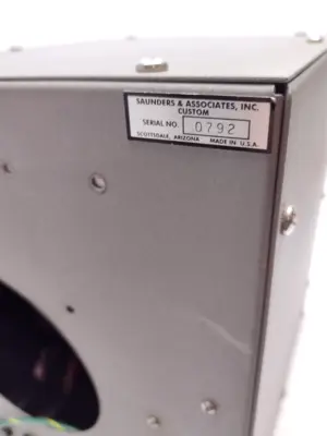 USED SAUNDERS & ASSOCIATES 55B WATER COOLING VACUUM CHAMBER