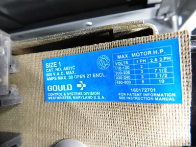 Used GOULD 5640-V1A-0-106-C-0 Starters Ohio US | Equipment Recovery Corp. #1330720