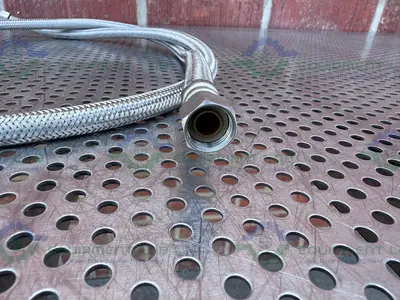 Unbranded 60" Stainless Steel Braided Hose w/ 1/2" NPT Fittings