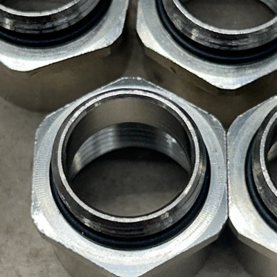 (7)S/S Thread Adapters With O-Ring  SZ. 1/2”& 3/4” NNB Fast Shipping+ Warranty