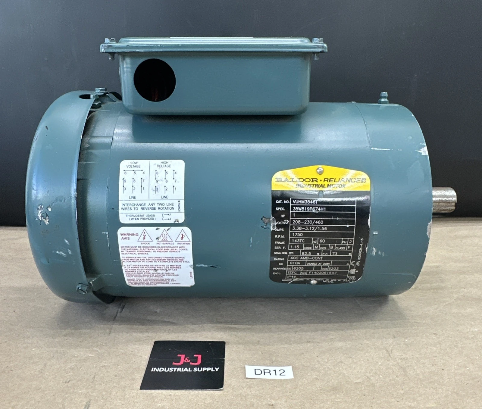 NEW Baldor VUHM3546T
