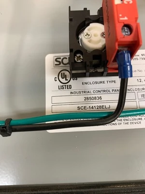 SCE-14128ELJ Enclosure W/EFC Lock-Out Tag Out Panel&Sonicaire Model:EFC-LOTOHCUL