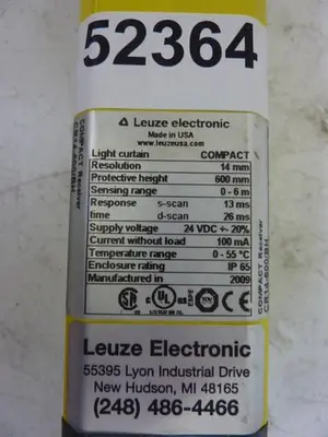 USED LEUZE CR14-600/BH