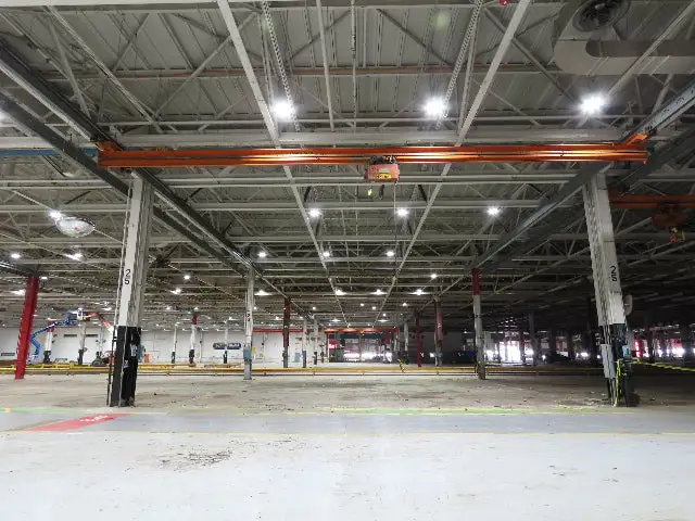 Cleveland Tramrail P&H 1 Ton Single Girder Underhung Bridge Crane 45' 10" Span