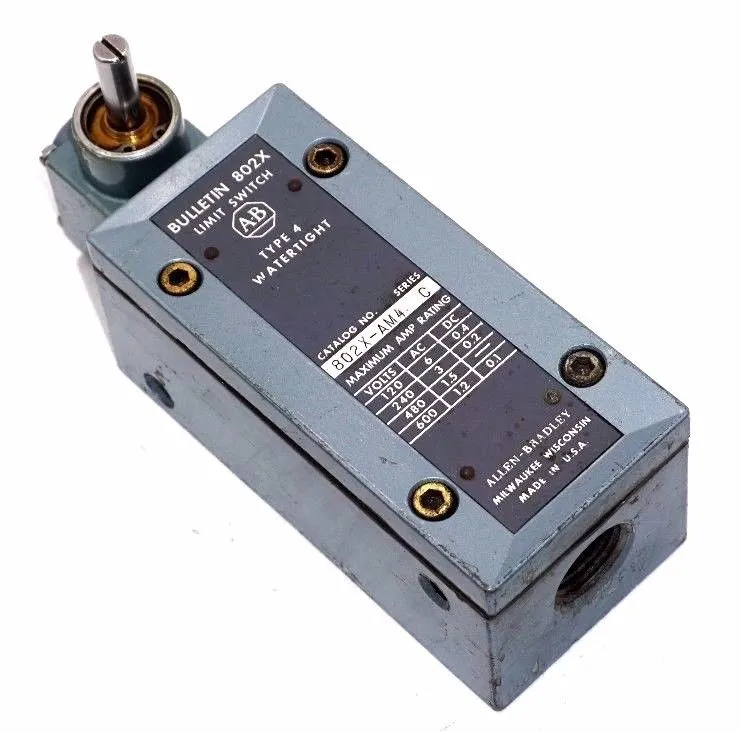 USED ALLEN BRADLEY 802X-AM4 SER. C LIMIT SWITCH 802XAM4