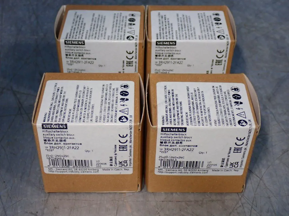 New | in-Stock SIEMENS 3RH29112FA22 Contact Blocks Ohio US | HGR 24 #1129899