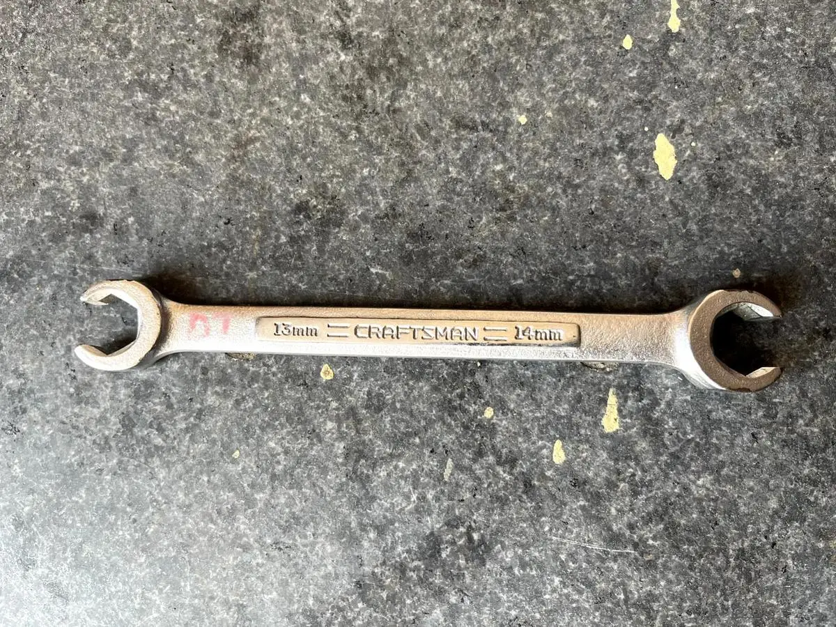 CRAFTSMAN -VA- 44177  13mm  x  14mm Flare Nut Metric Wrench  USA Hand Tool
