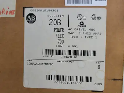 NEW ALLEN BRADLEY 20BD022A3AYNAED0