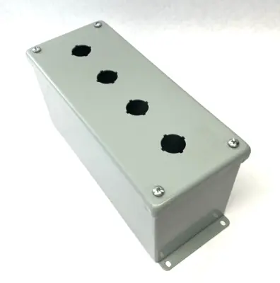 New | in-Stock NVENT HOFFMAN Extra-Deep Pushbutton Portrait Enclosure Type 12 4PBx22.5mm Electrical Boxes Michigan US | Maverick Industrial Sales #1392559