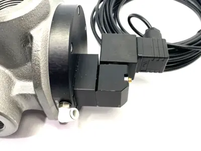 USED MEC FLUID 2 SERVO-ASSISTED VACUUM VALVE 3-WAY, 1-1/2" PORTS, COMP. AIR