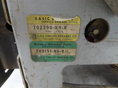 ABB K-600S Low Voltage Power Air Circuit Breaker 600A 600V Solid State Trip