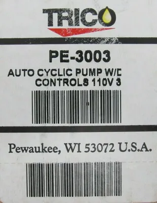 NEW TRICO PE-3003 AUTOMATIC LUBRICATION PUMP PE3003