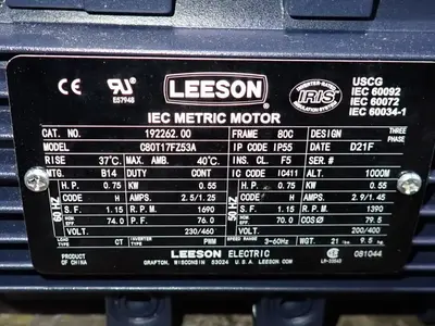 USED LEESON C80T17FZ53A