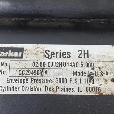 Used Parker 02.50 CJJ2HU14AC 5.000 Cylinders Indiana US | J&J Industrial Supply #1364457