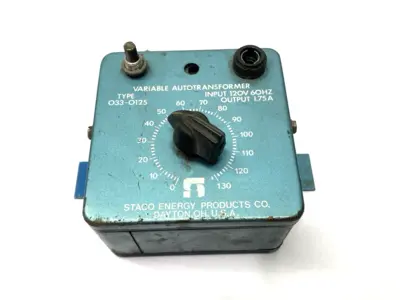 USED STACO VARIABLE TRANSFORMER CUT CORD