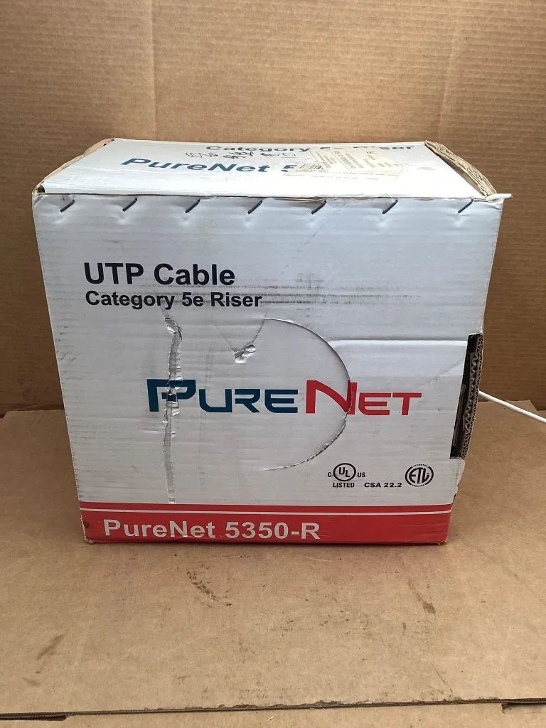 PureNet CAT5e 5350-R UTP Cable 4PR/24AWG White