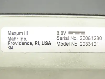 Mahr Federal 2033101 Maxum III Digital Comparator Indicator Gage 0.040"