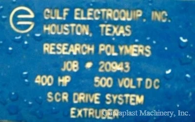 400 HP Gulf Electroquip SCR Drive, Item # 1700