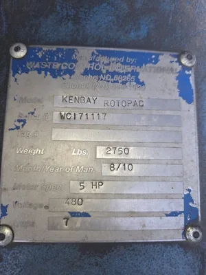Used 2010 WASTE CONTROL INTERNATIONAL KENBAY ROTOPAC Trash Compactors Georgia US | The Equipment Hub #1402420